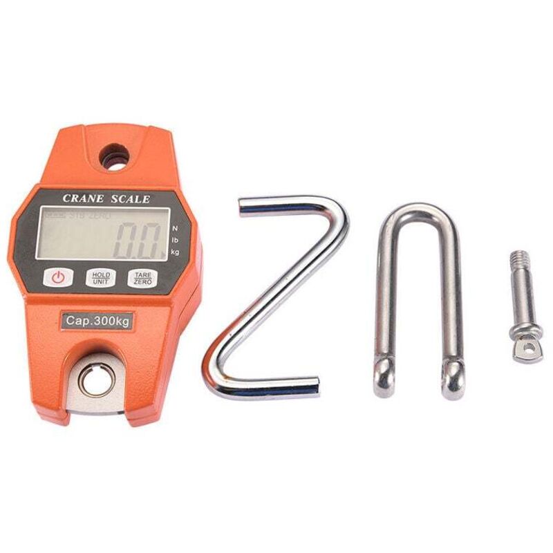 Longziming - Hängewaage, 300 kg, digitale Waage für Bauernhof, Jagd, Outdoor, Bassangeln, Großwild, großes Gepäck, große Fische und Heben mit