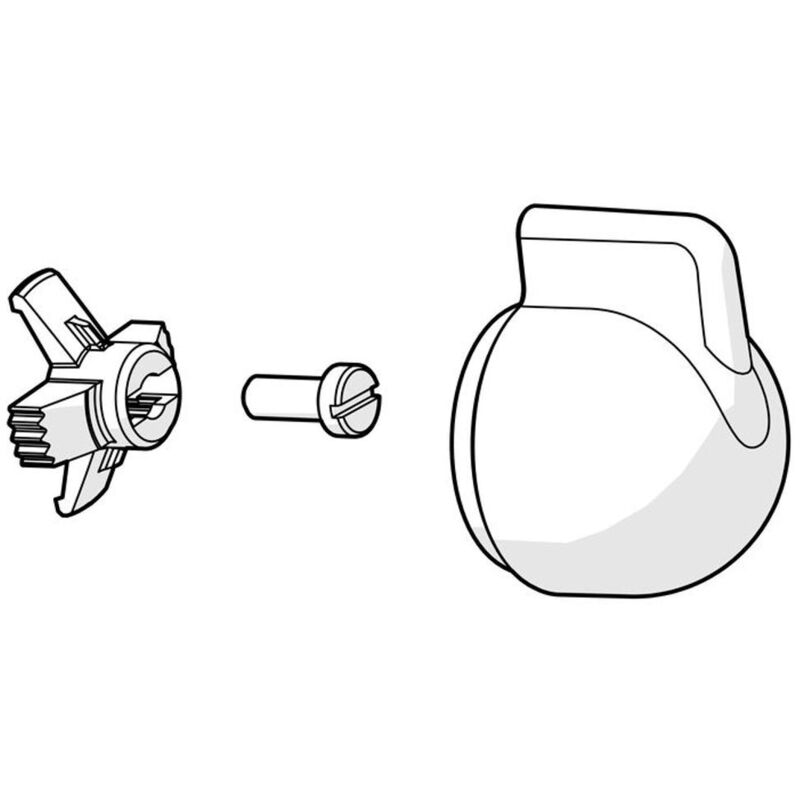 HANSA Griff für Wasch-/Spülmaschinenventil HANSA Chrom, 59914715