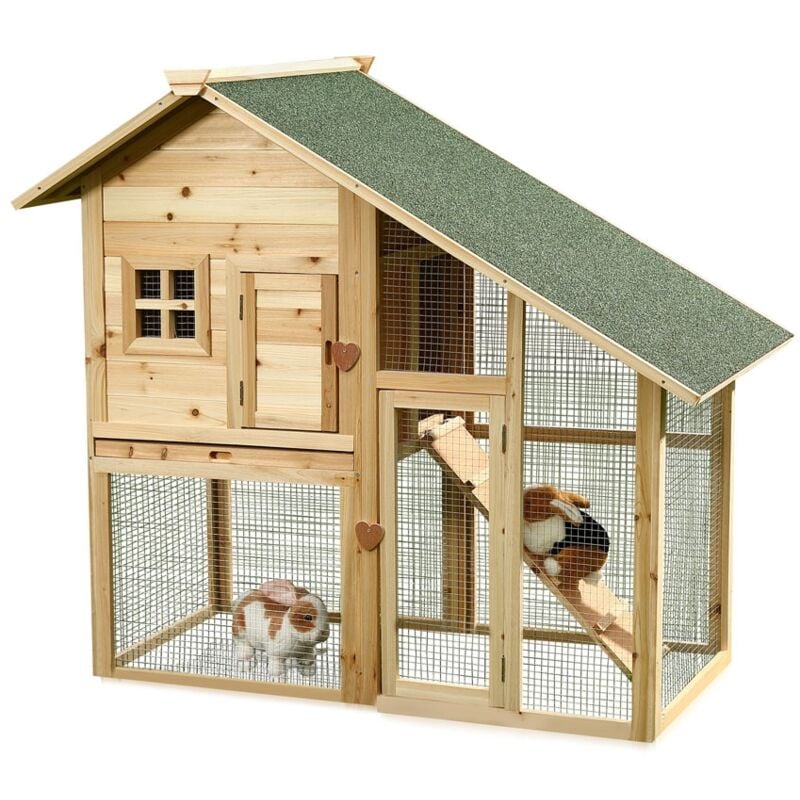 Mucola - Hasenstall Kaninchenstall Hasen Kaninchen Stall Kleintierstall Hasenkäfig new