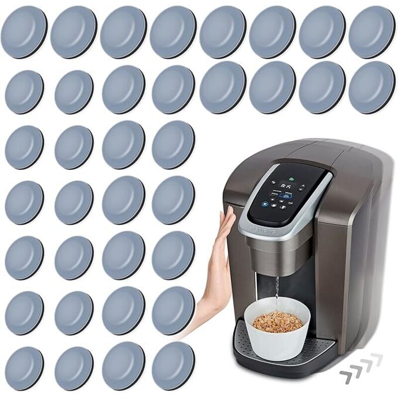 Haushaltsschieber für Küchengeräte, 36 PCS selbstklebender DIY kleiner Küchengerät-Schieber für die meisten Arbeitsplatten-Kaffeemaschine, Luftfräse,