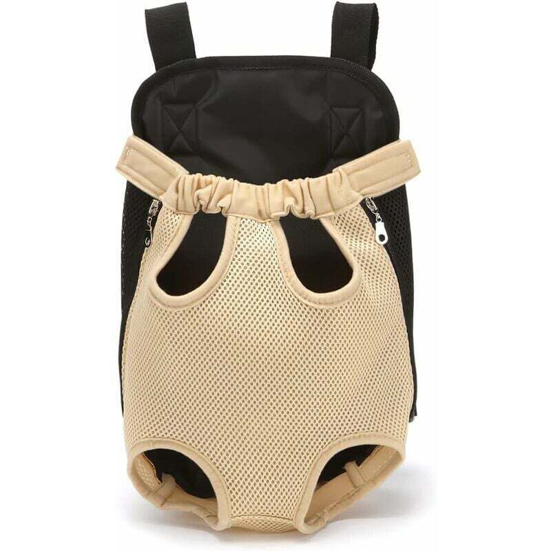 Haustier-Rucksack, verstellbarer Haustier-Rucksack, Hundereisetasche, Haustiertragetasche mit belüftetem Design (m, Hellgelb)