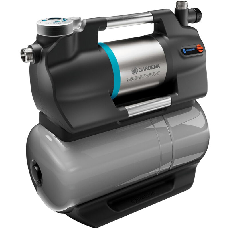 Gardena - Hauswasserwerk 6300 SilentComfort, Bluetooth, Powerboost, 1050 w, 25 l 9068-20