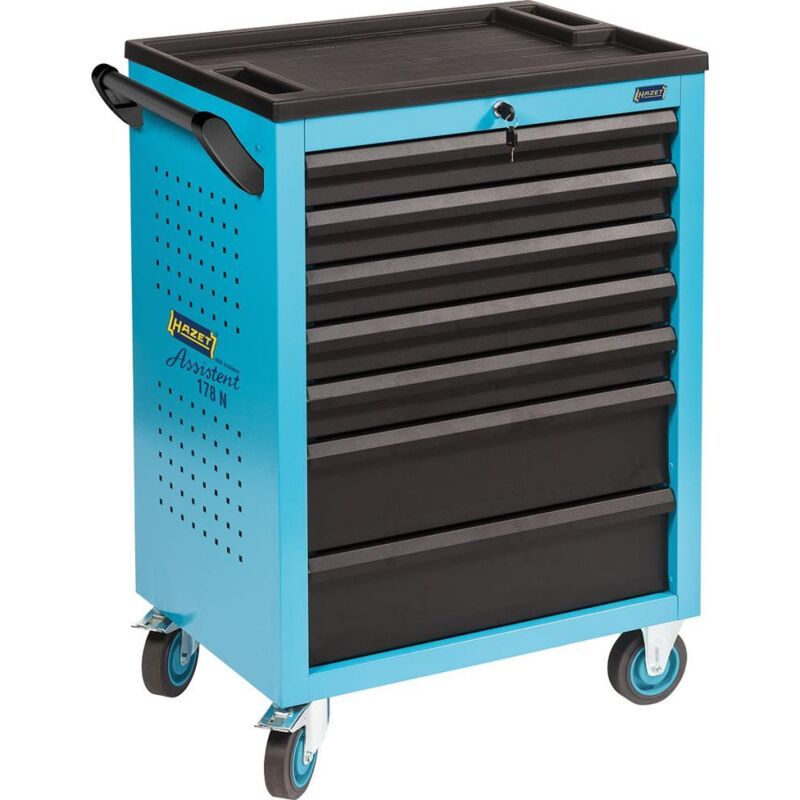 Werkstattwagen Assistent 178N + Spiralbohrer-Kassette Ø1-13 mm din 338 204-teilig