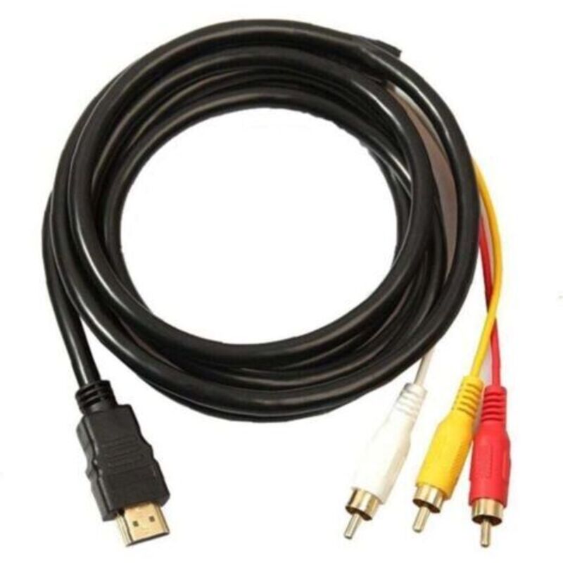 HDMI RCA 3 HDMI zu RCA Kabel Konverter Adapter Kabel HDMI Einweg Übertragung Sender Kabel 1,5 m RCA--INHHUB