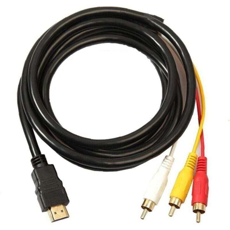 Hdmi rca 3 hdmi zu rca Kabel Konverter Adapter Kabel Einweg Übertragung Sender Kabel Von hdmi 1,5 m rca