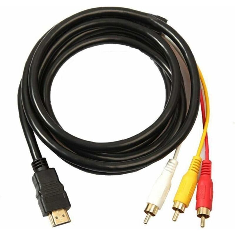 HDMI RCA 3 HDMI zu RCA Kabel Konverter Adapter Kabel Einweg Übertragung Sender Kabel Von HDMI 1,5 m RCA