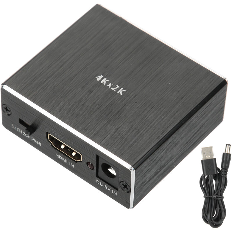 HDMI-zu-SPDIF- und 3,5-mm-Audio-Extraktor – 4K/2K-HD-Audio-Konverter-Splitter