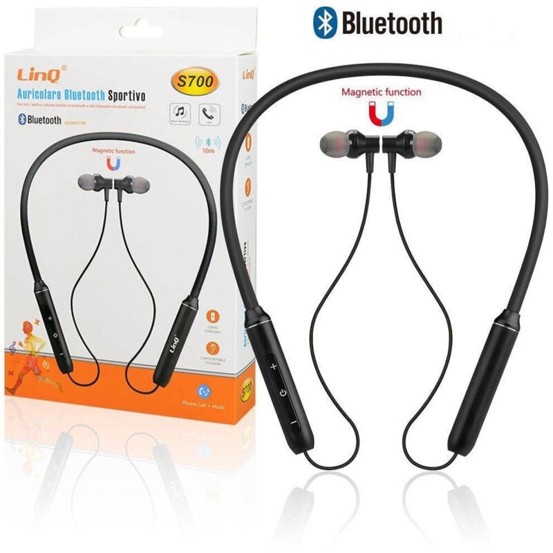 Trade Shop Traesio - Trade Shop - kopfhörer bluetooth-kopfhörer magnetisches nackenband sport smartphone S700 -