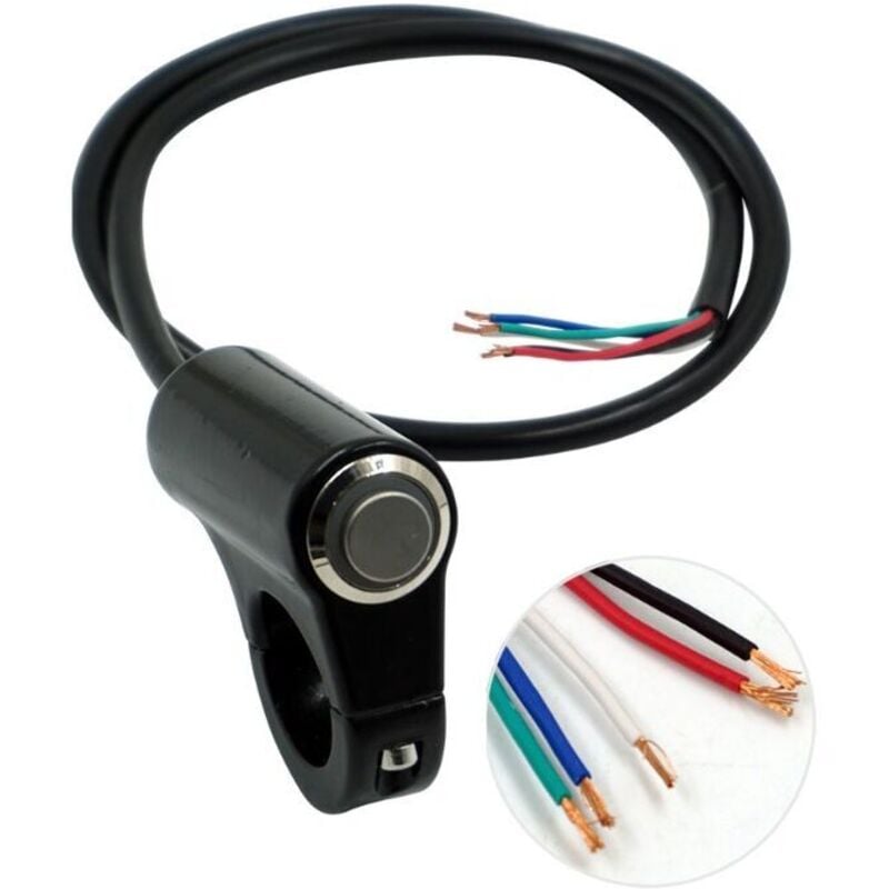 Health Gear Wasserdichter Lenkerschalter, Motorrad-Lenkerschalter, Motorrad-Druckknopf, Motorradschalter, Lenkersteuerschalter