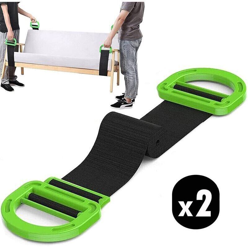 Hebegurte zum Transportieren und Anheben von Möbeln, Kartons, Matratzen und für Bauarbeiten Hebegurte zur Unterstützung schwerer Gegenstände 1 Paar
