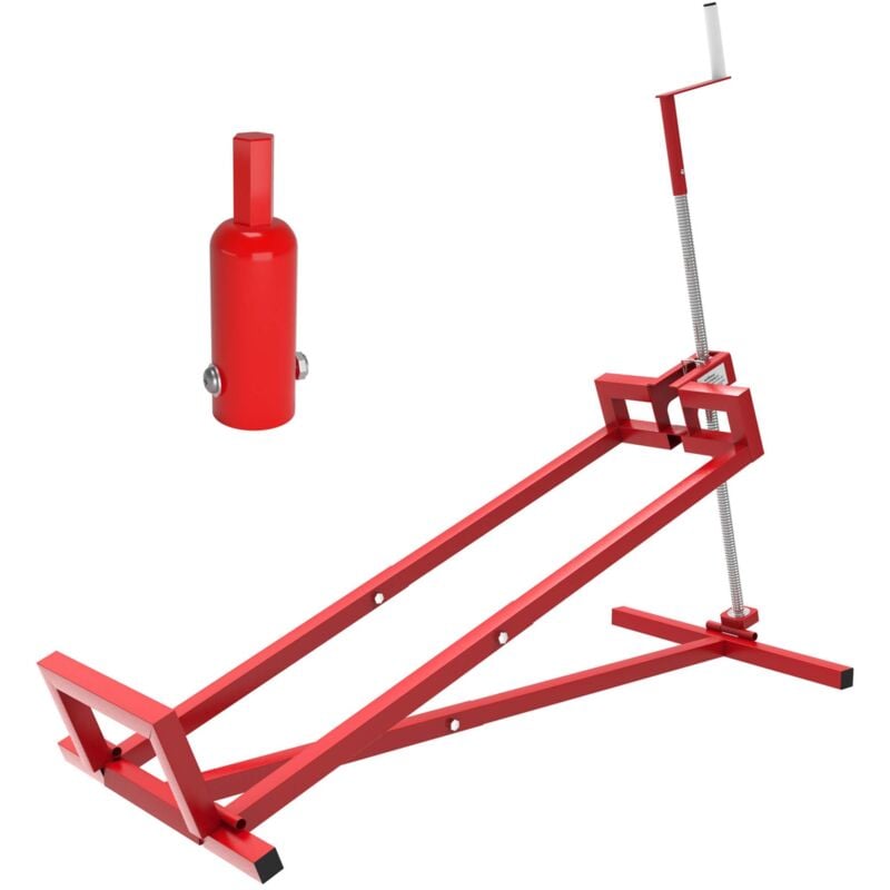 Wiltec - Hebevorrichtung Aufsitzmäher bis 400 kg inkl. Adapter, Heber für Rasentraktor bis 35° Neigung