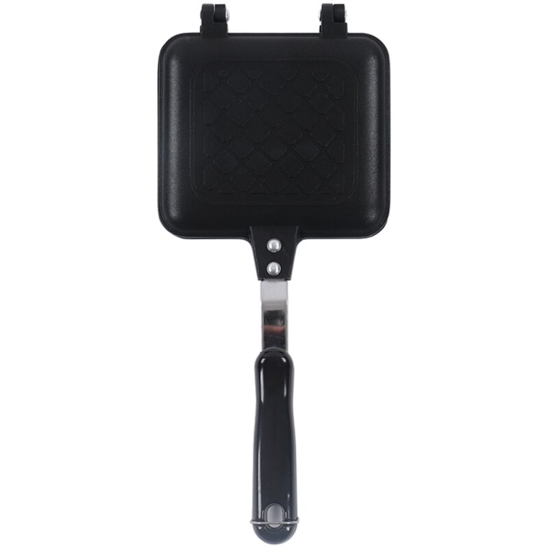 Heißes Sandwich-Gerät, doppelseitiger Antihaft-Grill, Bratpfanne, kompakt und leicht zu reinigen, elektrischer Grill aus Aluminiumlegierung für Eier,