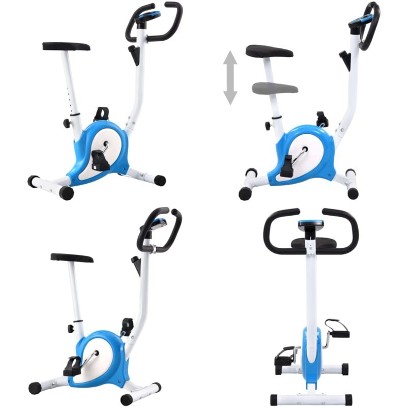 Vidaxl - Heimtrainer mit Riemenantrieb Blau - Heimtrainer - Fitnessgerät - Home & Living - Blau
