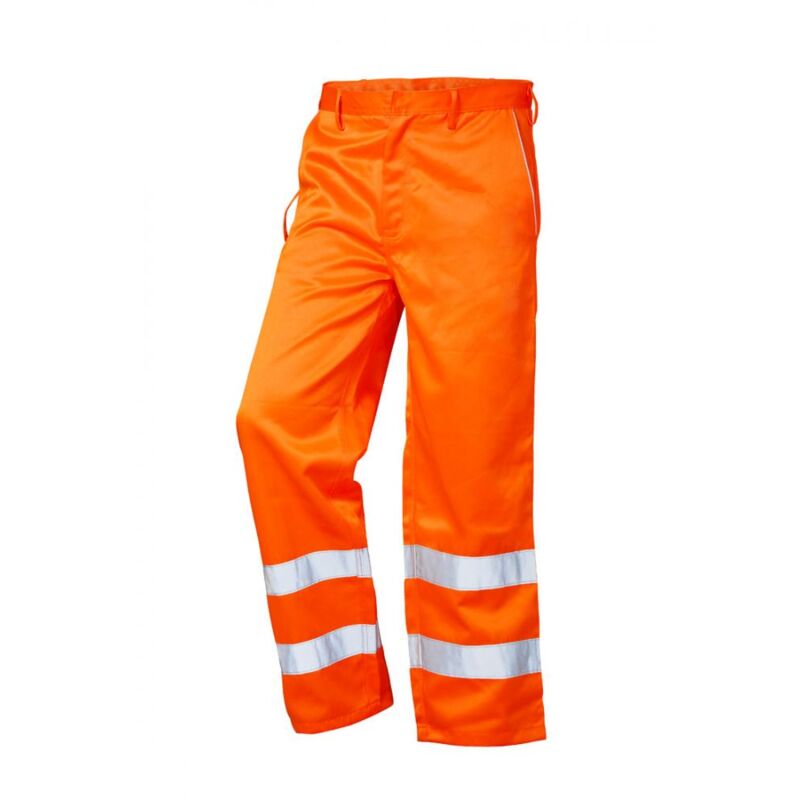 Gr .48 HEINZ WARNSCHUTZ-BUNDHOSE orange HEINZ HIGH VIS TROUSERS