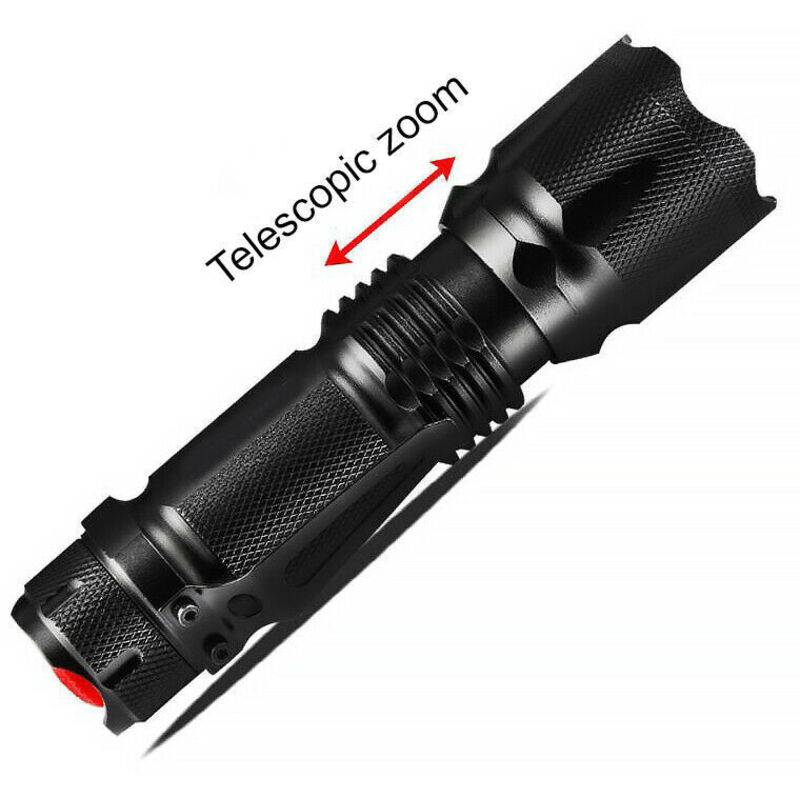 Linghhang - Helle Taschenlampe Zoom Fokus Beleuchtung Taschenlampe L2 Taschenlampe Mini tragbare wiederaufladbare starke Licht Taschenlampe