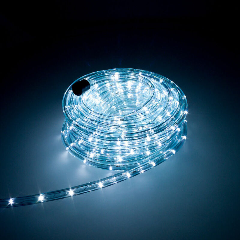 Trade Shop - Helles led Lichtband Lichterkette Lichterschlauch 36 led/m F3 für Wohnung Balkon Garten in vielen Farben, Kaltweiß 5m
