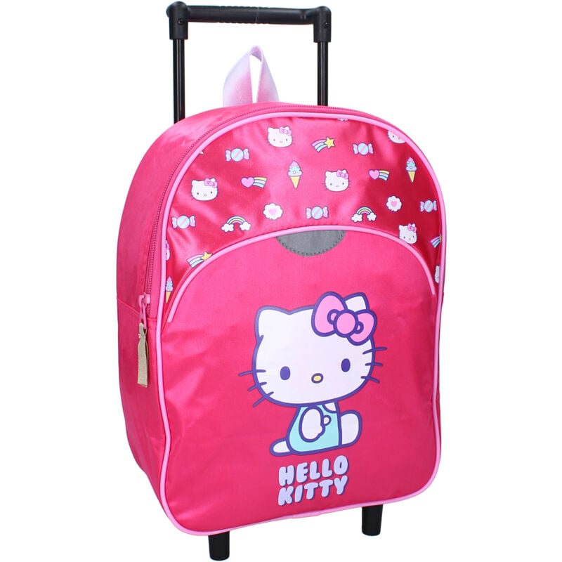Follow The Rainbow Trolley – Mit verstellbaren Schultergurten und Rollen - Hello Kitty