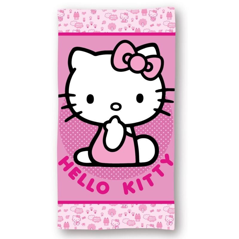 Strandhandtuch Mikrofaser 140x70 – Leichtes Badehandtuch für Meer & Pool - Hello Kitty