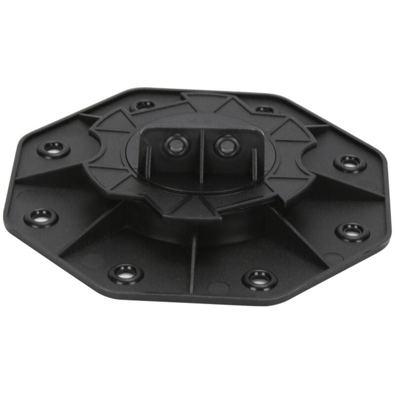 Swanew Stelzenlager für Terrassendielen Außen aus wpc Holz Höhenverstellbares Kunststoff Unterkonstruktion Terrasse Gartenhaus Komplettset 18-30 mm