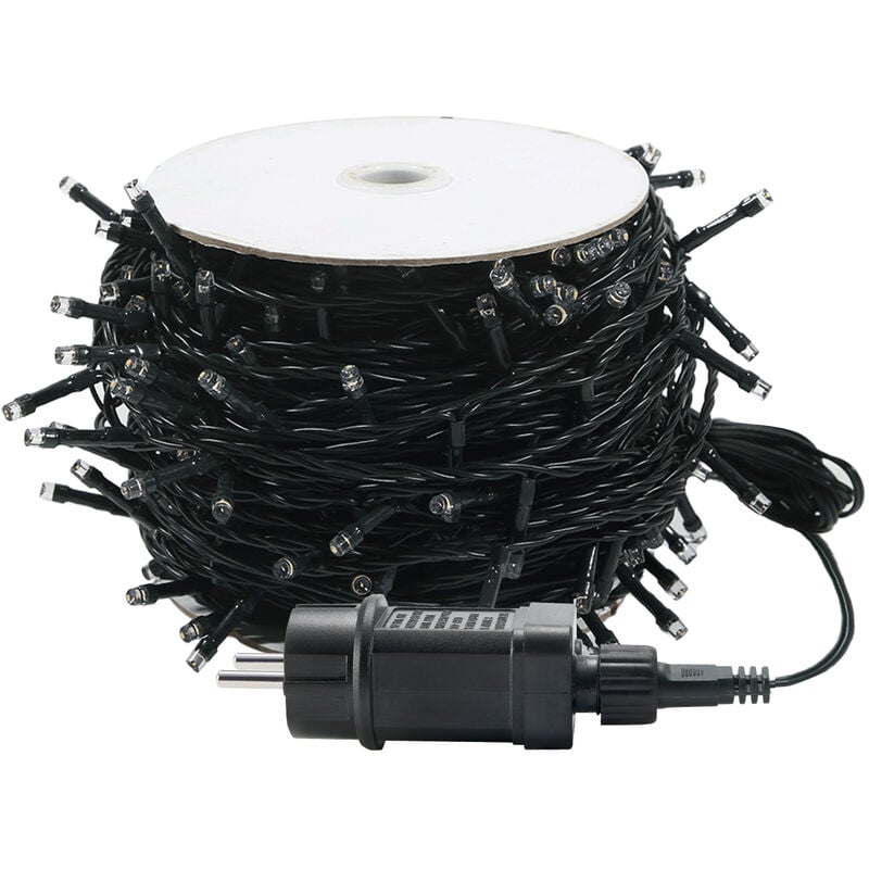 Outdoor-Lichterketten 30m LED Lichterkette Lichterwand Warmweiß Lichtervorhang 8 Leuchtmodi IP44 Wasserfest Innen/Außen, Weihnachten, Halloween,