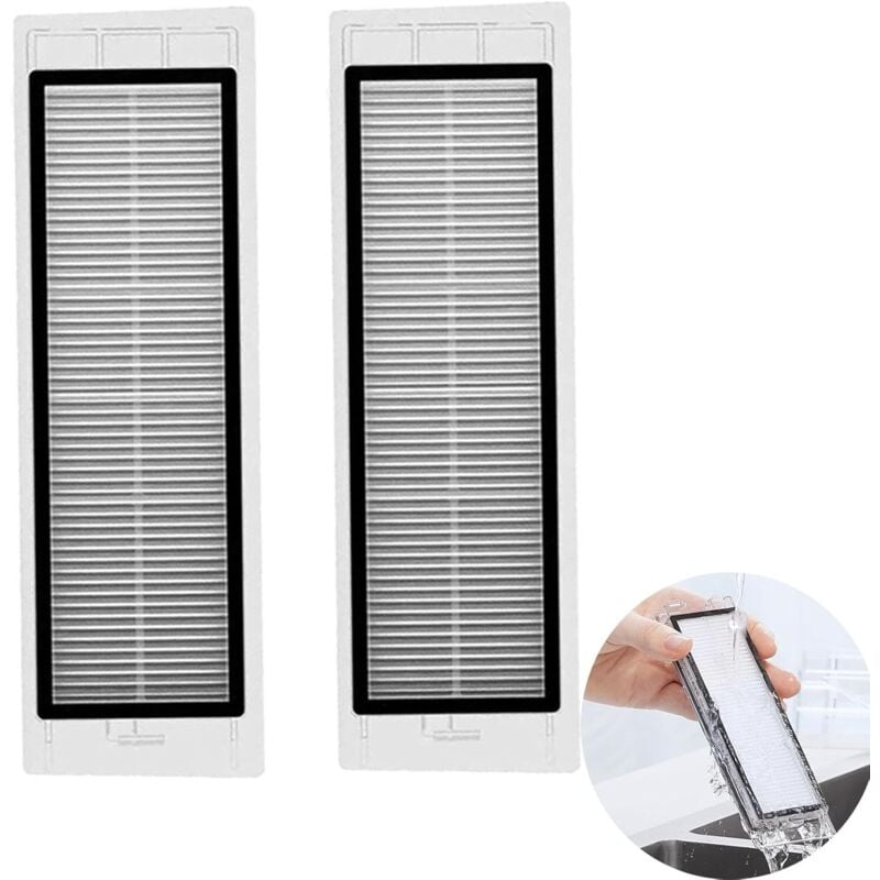Hepa-Filter Ersatzteile, Filter Zubehör für Roborock S5 S6 Maxv T6 T7 S60 S65 S5 S50 S55 E25 E35 Staubsauger-Teile Ersatzteile, 2 Stück