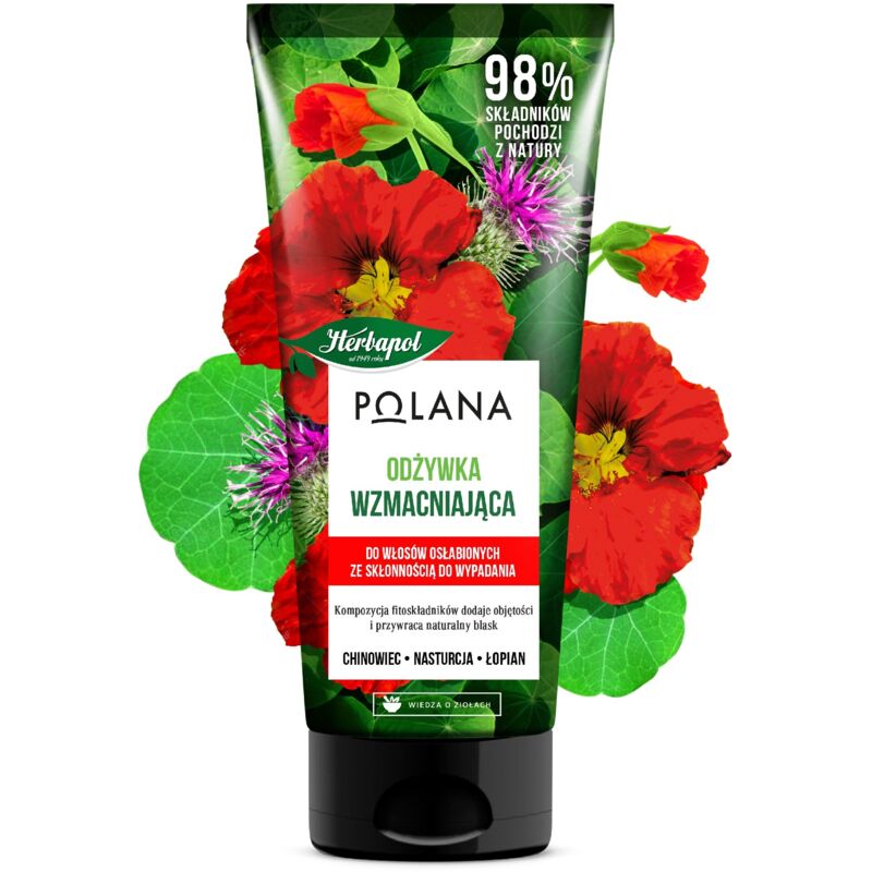 HERBAPOL Polana Stärkende Spülung für geschwächtes, zu Haarausfall neigendes Haar, 200 ml