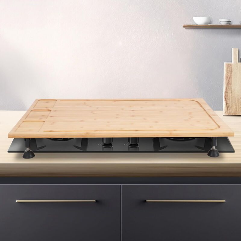 Herdabdeckplatte, Schneidebrett Küche, 75 54 10cm Abdeckplatten Herdplatte, Küchenbrett oder Herdabdeckung