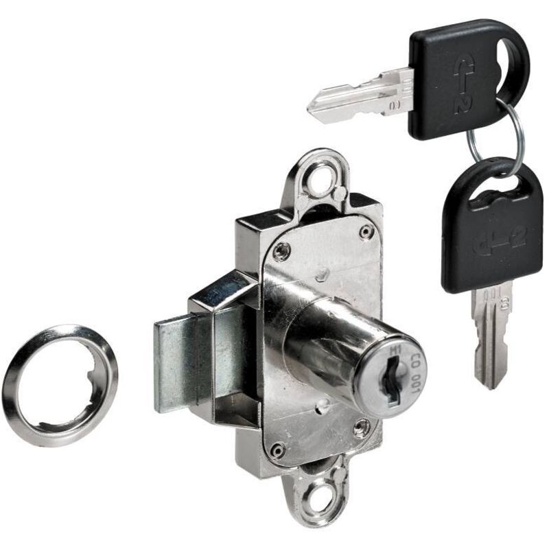 Hettich - Zylinder-Aufschraubschloss Zylinder ø 18 mm Dornmaß 25 mm Möbelbeschläge