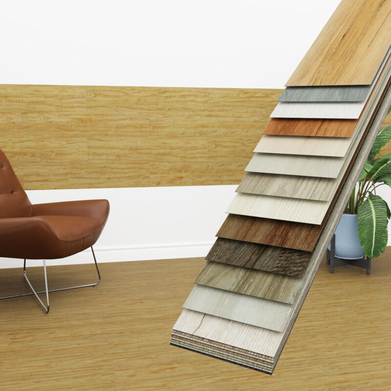 Hexim - Vinyldielen 0,97m² selbstklebend pvc Wandverkleidung Bodenbelag Holzoptik 91x15cm Paneele: 7 Dielen / 0.97 m², 2601-5 Honey Oak