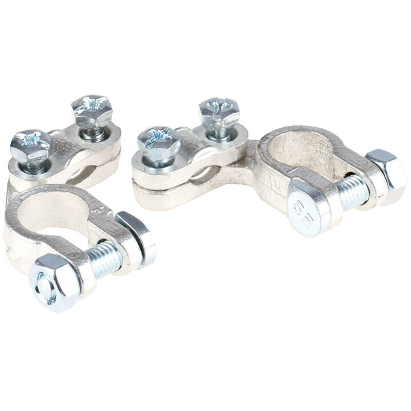 HEYNER® Batterie Polklemmen 2 St. 6-70 mm2 12 Volt Autobatterie Klemme Batteriepoladapter Anschlussklemme Batteriepolklemme Batterie