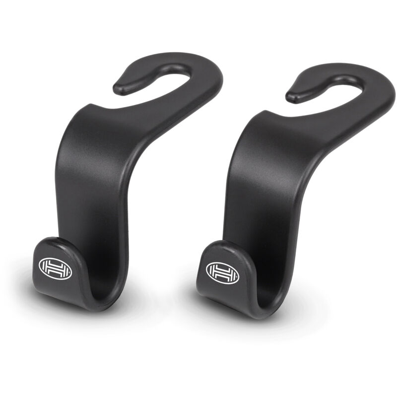 HEYNER® Kopfstützenhaken Auto Rücksitz-Haken Universal 2er Set Rückenlehnen-Haken für Tasche Jacke Beutel Kleiderbügel Lebensmittel