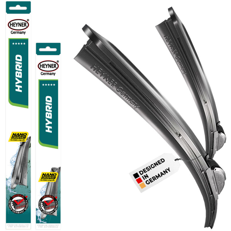 HEYNER® Scheibenwischer komp. mit TANK (Great Wall) TANK 500 (01.2022 - 03.2026) HYBRID Flachbalkenwischer