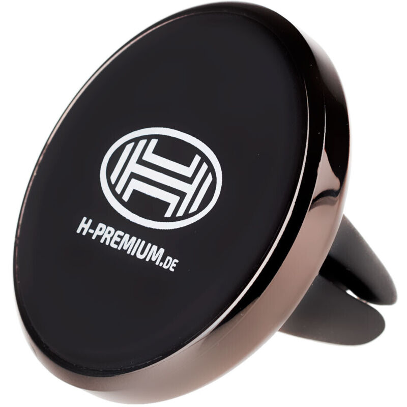 HEYNER® Telefonhalter Magnet Handyhalter für Auto Lüftungsgitter Universal Schwarz Smartphone Halterung Navigationsgerät