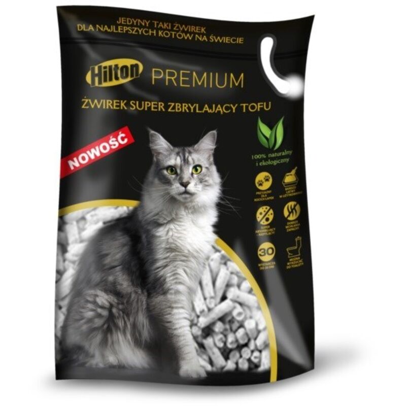 HILTON Super Klumpendes Tofu-Katzenstreu 5x2,5kg