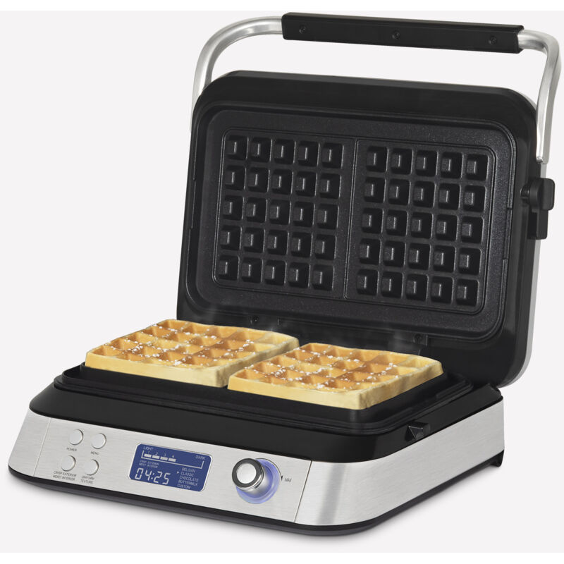 HKoenig programmierbarer Waffeleisen, LCD-Display, 5 Programme, 7 Bräunungsstufen, 1600W - Ref. GFX800