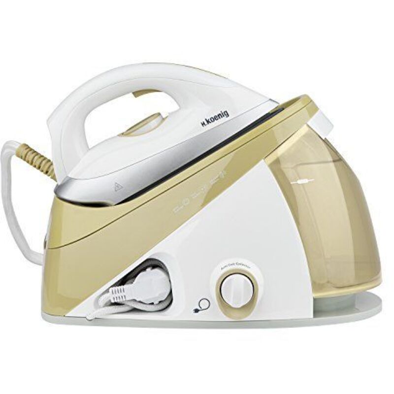 HKoenig V28 Hochdruck Dampfbügelstation 6 bar mit Keramik-Bügelsohle, 2400 W