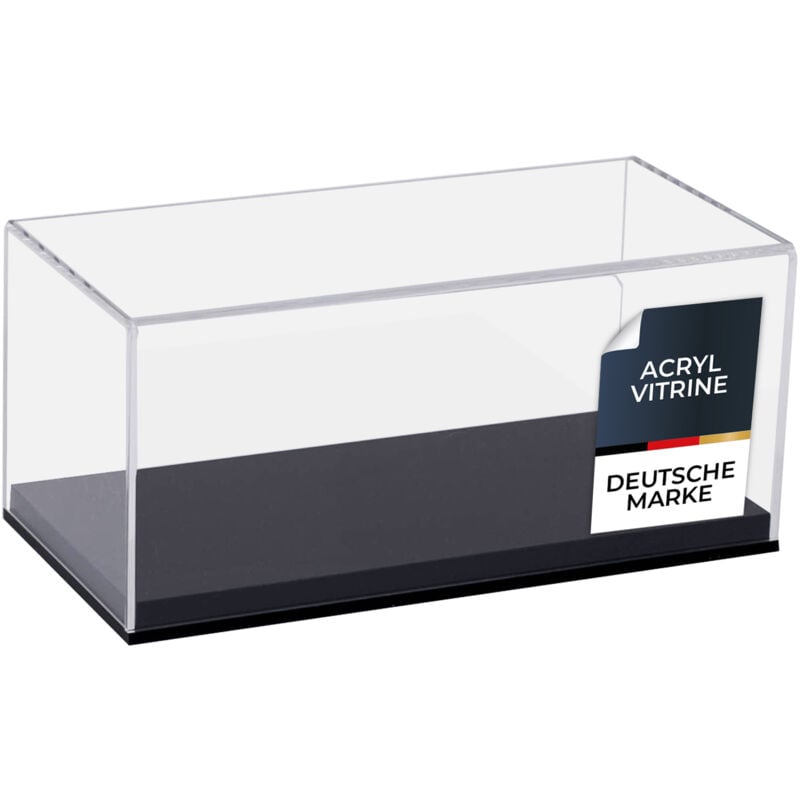46801 Acryl Vitrine für Modellautos, Figuren, 24 x 12 x 11 cm - HMF