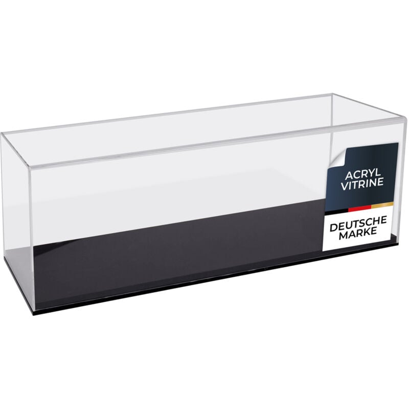 46805 Acryl Vitrine für Modellautos, Figuren, 50 x 16 x 18 cm - HMF