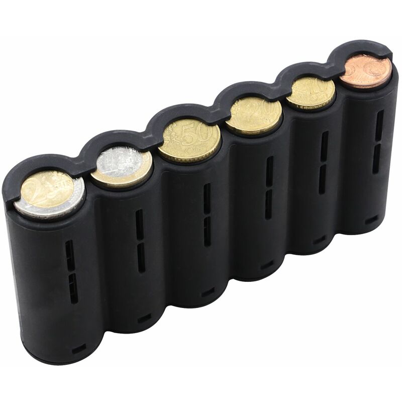 HMF - 48821-02 Euro-Münzwechsler, 15,5 cm, für Kellnerbörse, schwarz