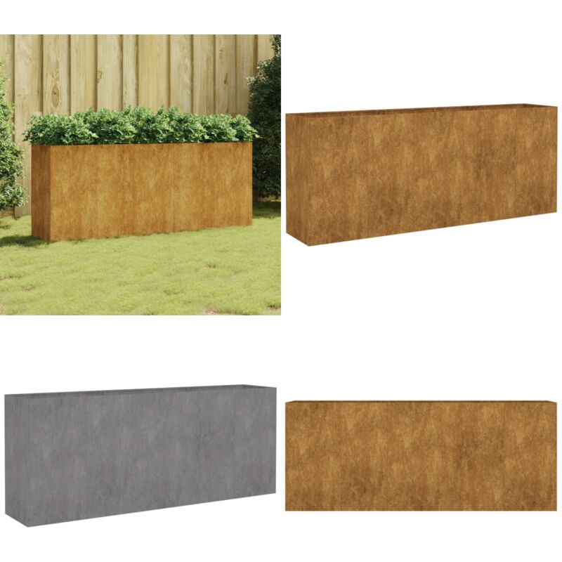 Vidaxl - Hochbeet 200x40x80 cm Cortenstahl - Cortenstahl Hochbeet - Gartendekoration - Pflegeleicht - Rostfreier Stahl - Balkonbepflanzung - Home &