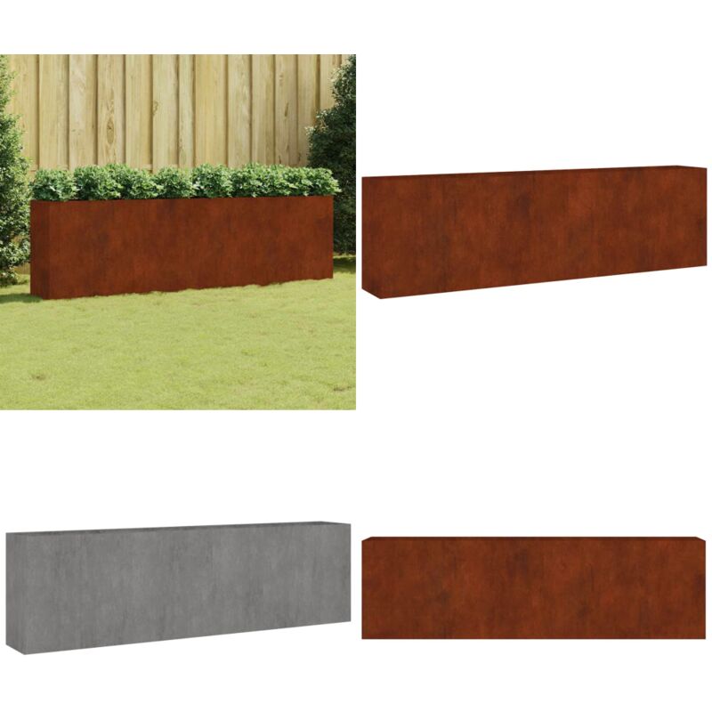 Vidaxl - Hochbeet 280x40x80 cm Cortenstahl - Cortenstahl Hochbeet - Gartendekoration - Pflanzgefäß - Balkonbepflanzung - Rosen Beet - Home & Living