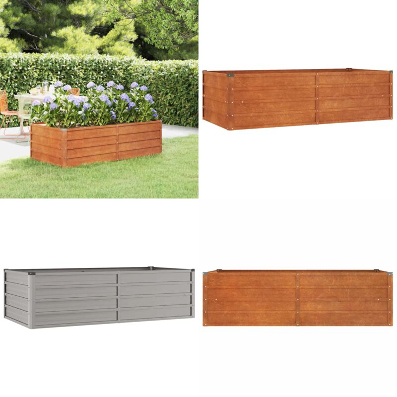 Vidaxl - Hochbeet Rostig 160x80x45 cm Cortenstahl - Cortenstahl Hochbeet - Gartendekoration - Balkonbepflanzung - Pflanzenbehälter - Rostfarbenes
