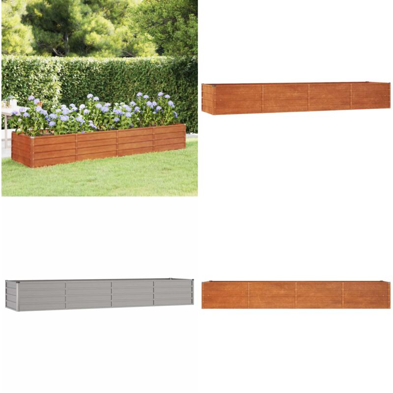 Hochbeet Rostig 320x80x45 cm Cortenstahl - Hochbeet - Cortenstahl - Gartengeräte - Balkonmöbel - Terrasse - Home & Living