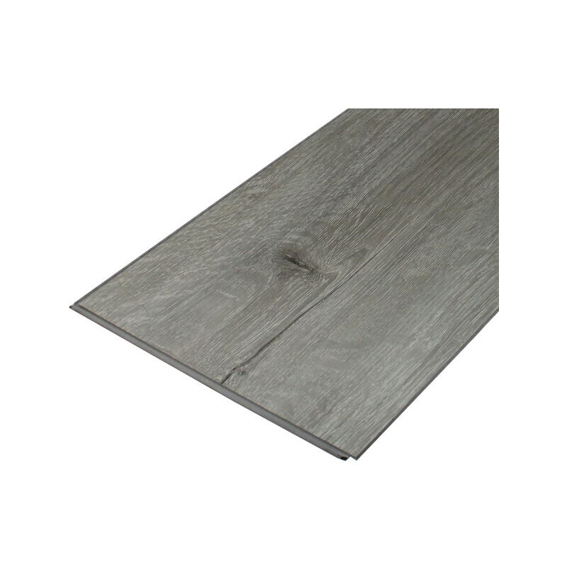 Hochbeständiger SPC-Vinyl-Bodenbelag mit Clips, graue Eiche, 1,95 m² (Nutzschicht 0,5 mm) - Farbe - Graue Eiche, Deckfläche in m² - 1,95