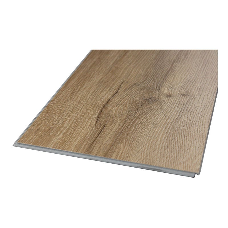 Hochbeständiger SPC-Vinyl-Bodenbelag mit Clips, helle Eiche, 1,95 m² (Nutzschicht 0,5 mm) - Farbe - Helle Eiche, Deckfläche in m² - 1,95