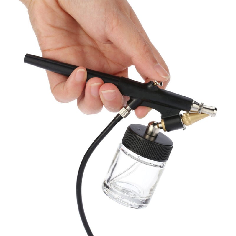 Hochleistungs-Airbrush-Set mit Saugrohrzufuhr für Make-up, Kunstmalerei und Tätowierungen, 0,8-mm-Farbpistole