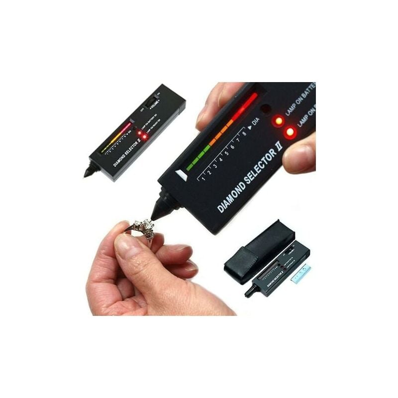 SNQ - Hochpräziser Diamanttester, professioneller Juwelier (Schwarzer Diamanttester)