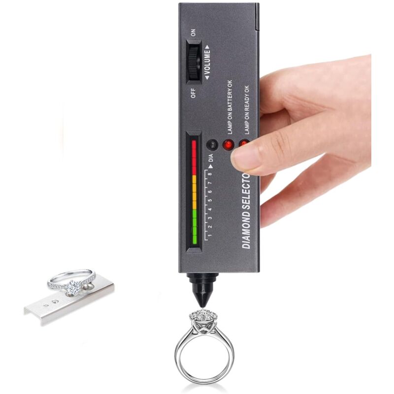 Hochpräziser Diamanttester, tragbarer LED-Audio-Edelsteintester, professioneller Juwelier für Anfänger und Experten,