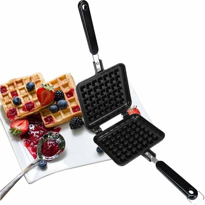 Hochwertige Waffeleisenplatten, tiefe Füllung, antihaftbeschichtete Teflonbeschichtung, traditionelles belgisches Waffeleisen für einfache Reinigung,