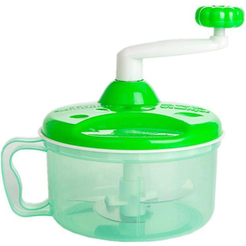 Aougo - Hochwertiger Fleischwolf, multifunktional, für die Küche, manuelle Küchenmaschine, Fleischwolf, Gemüsehacker, Schredder, Schneider